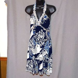 INC international concepts rhinestone accent dress